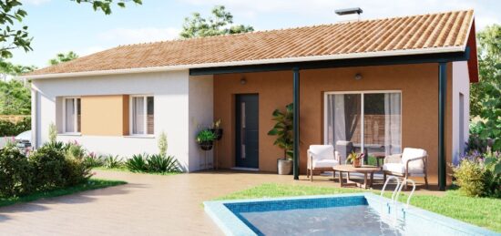 Plan de maison Surface terrain 90 m2 - 4 pièces - 3  chambres -  sans garage 